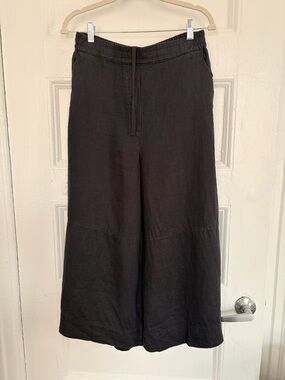 COS Wide Leg Navy Linen Pants
